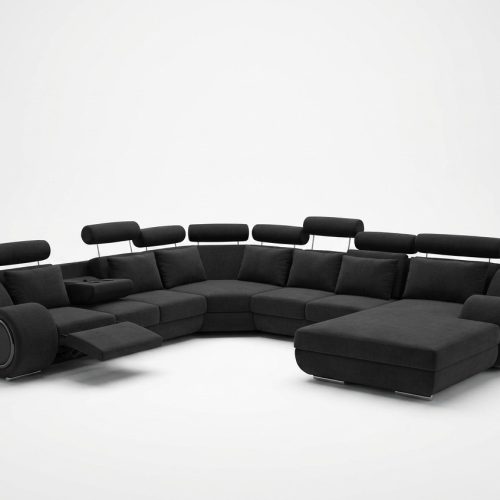 Sofa mit USB Designer Wohnlandschaft U-Form Couch Ecksofa Polster Garnitur Neu Sofa mit USB Designer Wohnlandschaft U-Form Couch Ecksofa Polster Garnitur Neu