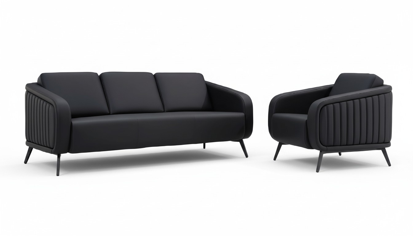 Sofa Moderne Büromöbel Polstermöbel Designer Leder Sofa 3-Sitzer Sessel Sofa Moderne Büromöbel Polstermöbel Designer Leder Sofa 3-Sitzer Sessel