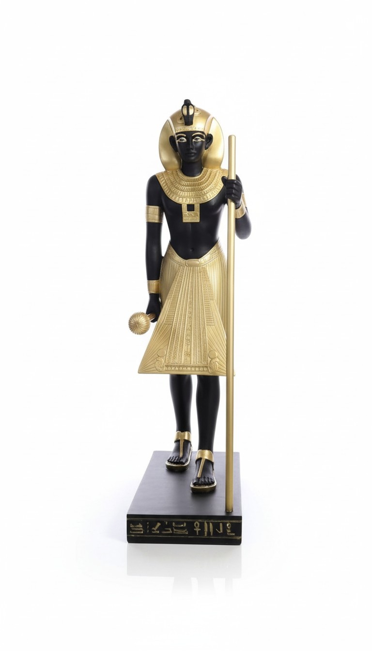 Stehleuchte Skulptur Figur Lampen Leuchte Ägypten Gold Schwarz Statue Figuren Stehleuchte Skulptur Figur Lampen Leuchte Ägypten Gold Schwarz Statue Figuren