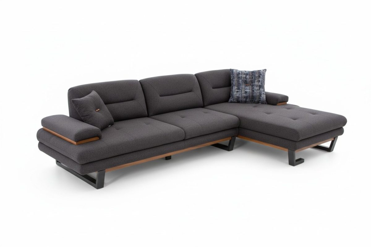 Stil Ecksofa L-form Grau Luxus in Wohnzimmer Designer Eckgarnitur Couchen Stil Ecksofa L-form Grau Luxus in Wohnzimmer Designer Eckgarnitur Couchen