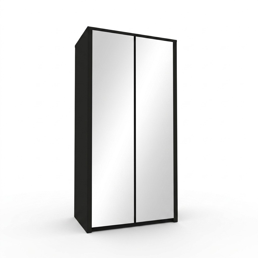 Stoffschrank Kleiderschrank Spiegelschrank Verspiegelt Kleiderstange Stoffschrank Kleiderschrank Spiegelschrank Verspiegelt Kleiderstange