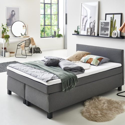 Sun Garden Boxspringbett Philly ca. 140x200cm Grau | 54440020 Sun Garden Boxspringbett Philly ca. 140x200cm Grau | 54440020