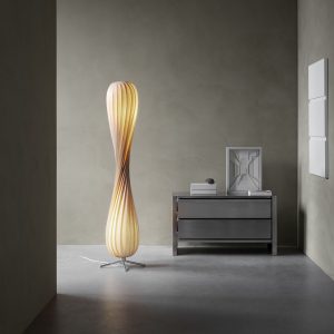 Tom Rossau - TR7 - moderne Holz Stehleuchte aus Birkenfurnier - 112 cm Tom Rossau - TR7 - moderne Holz Stehleuchte aus Birkenfurnier - 112 cm