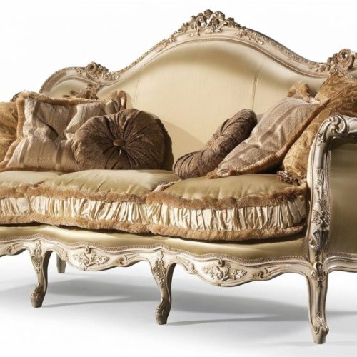 Textil Sofa Couch Polster Sofa 3 Sitzer Couchen Sofas Art déco Dreisitzer Neu