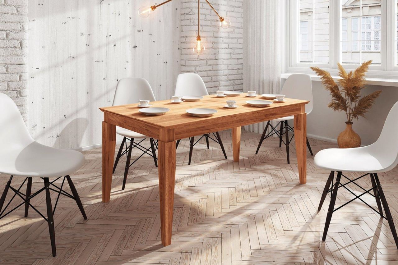 Esstisch Tisch LENNES Eiche massiv 100x80 cm Esstisch Tisch LENNES Eiche massiv 100x80 cm