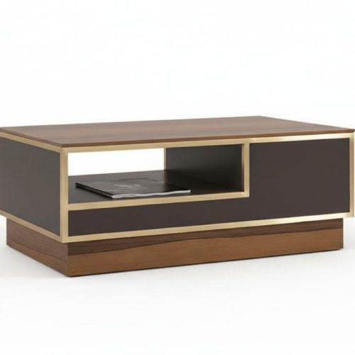Tisch Holz Couchtisch Moderne Design Beige Tische Büro Braun Einrichtung Neu