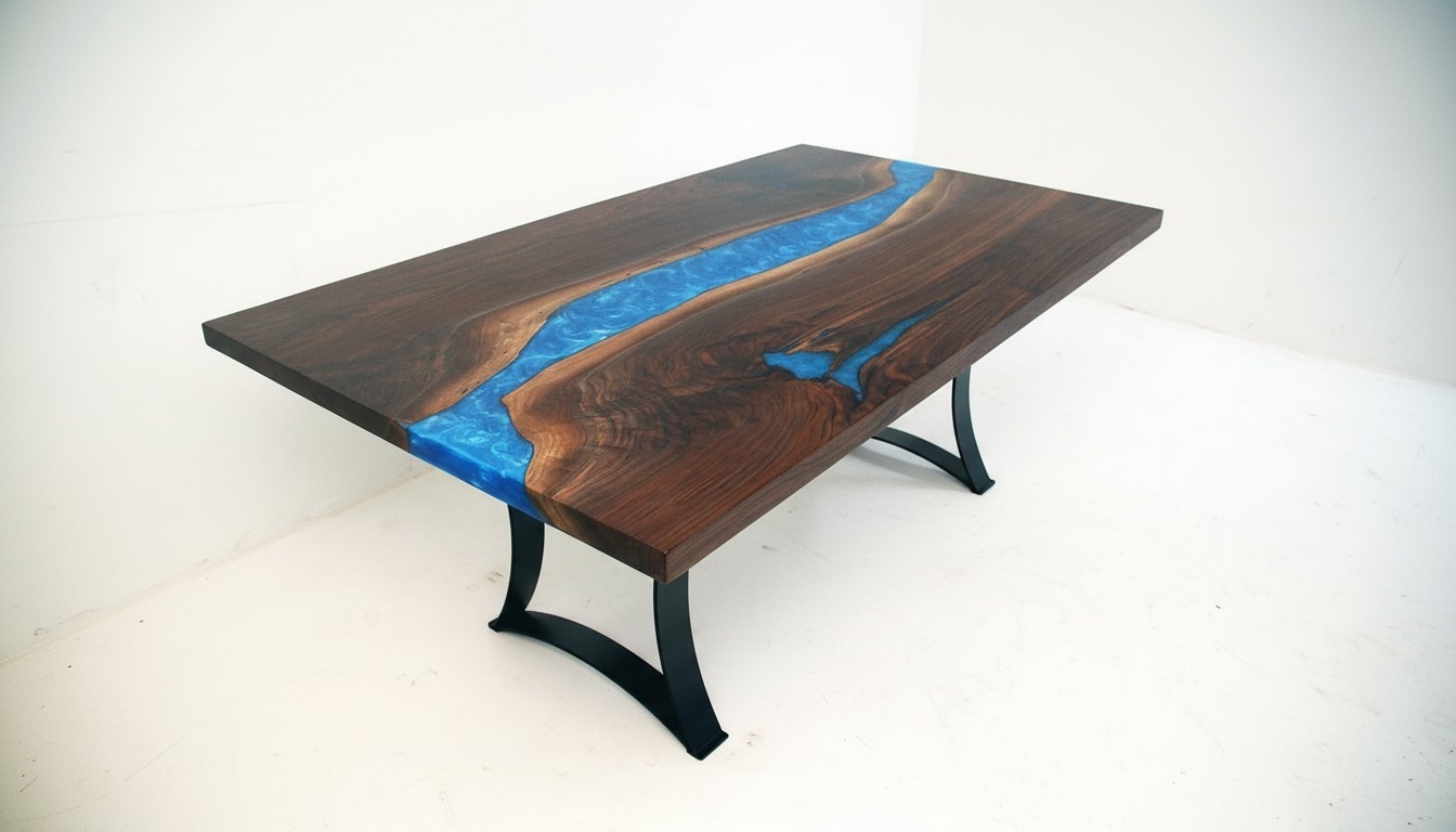 Tisch Holz Neu Epoxid Harz Esstisch Esstisch Besprechungstische Designer