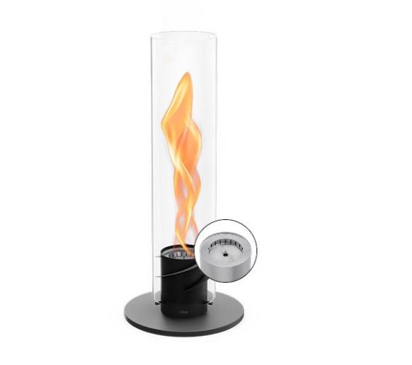 Tischfeuer SPIN 900 in schwarz H40,5cm - Gallery 1 Tischfeuer SPIN 900 in schwarz H40,5cm