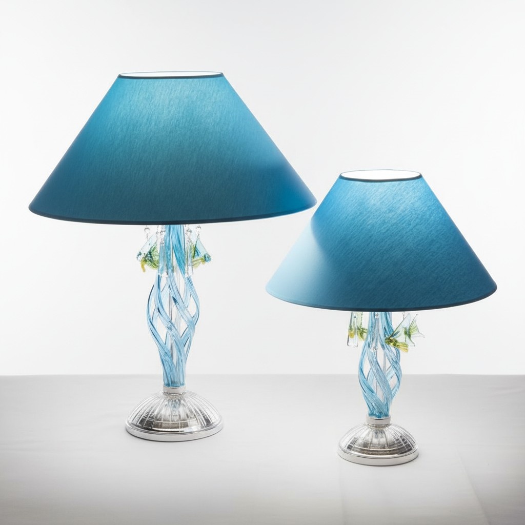 Tischleuchte Tisch Lampe Kronleuchte Kristall Blaue Leuchte Lampen Tischleuchte Tisch Lampe Kronleuchte Kristall Blaue Leuchte Lampen