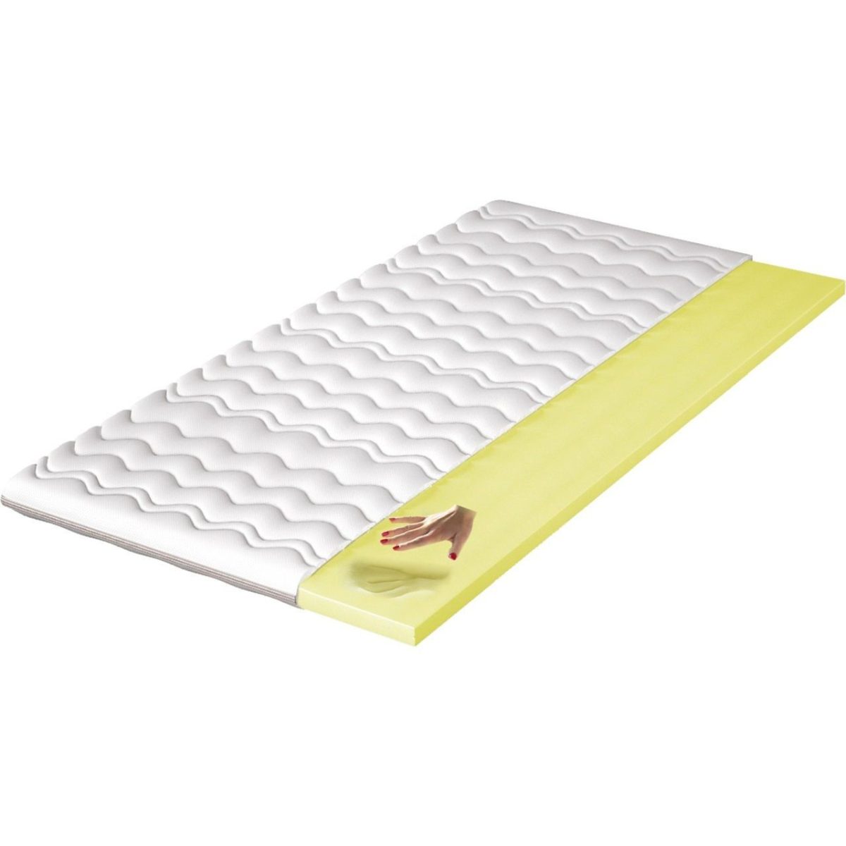 Viscoschaum-Topper Matratzentopper SOLT DELUX 200x200x6 cm