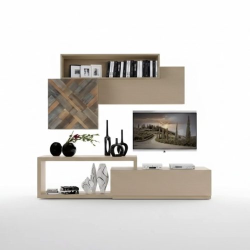 tv Lowboard rtv Wandregale Wohnzimmer Holz Luxus Wohnwand Möbel