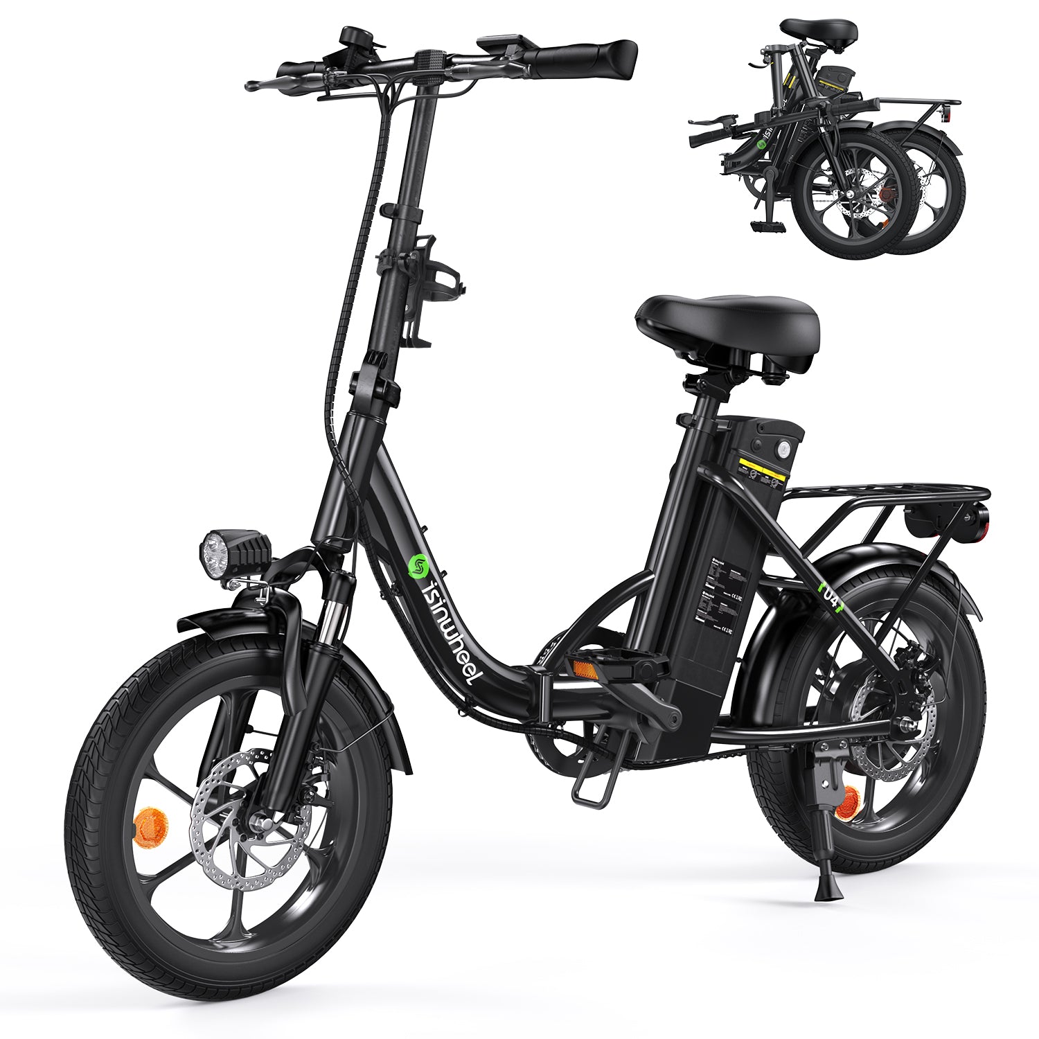 isinwheel U4 Klapp-E-Bike Urban bis zu 88 km Reichweite
