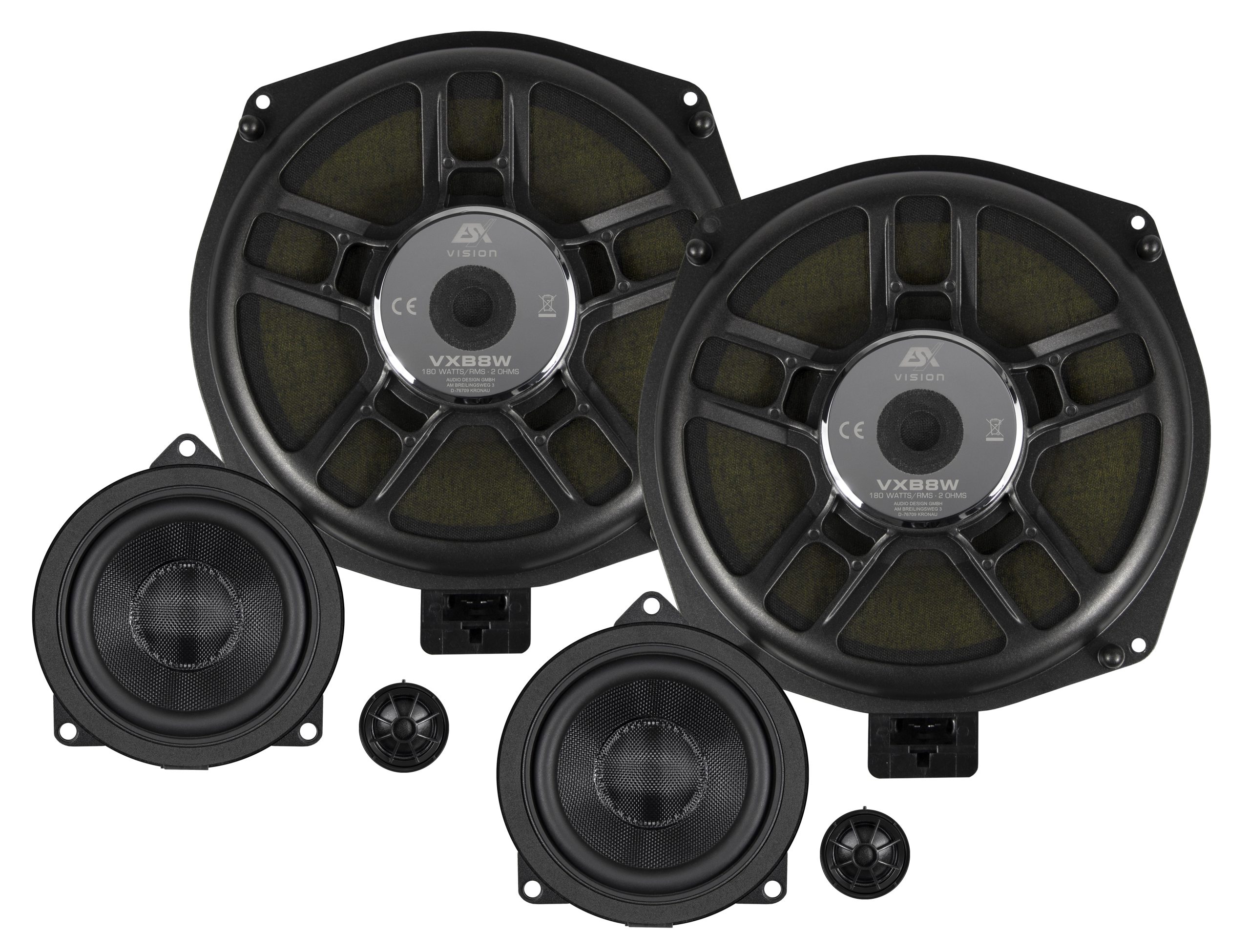 ESX VISION 3-Wege Hifi Lautsprecher System Kompo-System VXB-8.3C