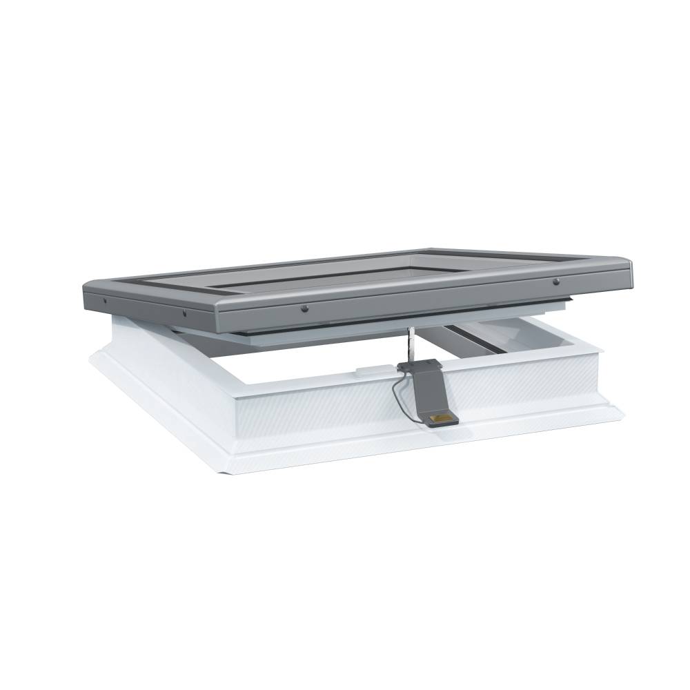VELUX Gruppe Flachdachfenster Elektro RoofLITE FRE B600 mit Flachglas-Design FGT B200 VELUX Gruppe Flachdachfenster Elektro RoofLITE FRE B600 mit Flachglas-Design FGT B200
