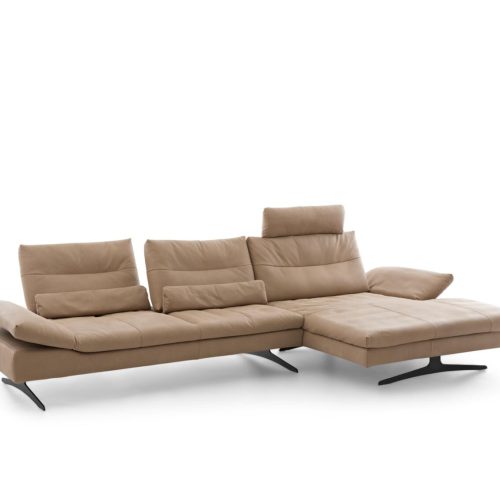 W. Schillig Polstergruppe SEVENTY5 ca. 342x158 cm in Leder sand