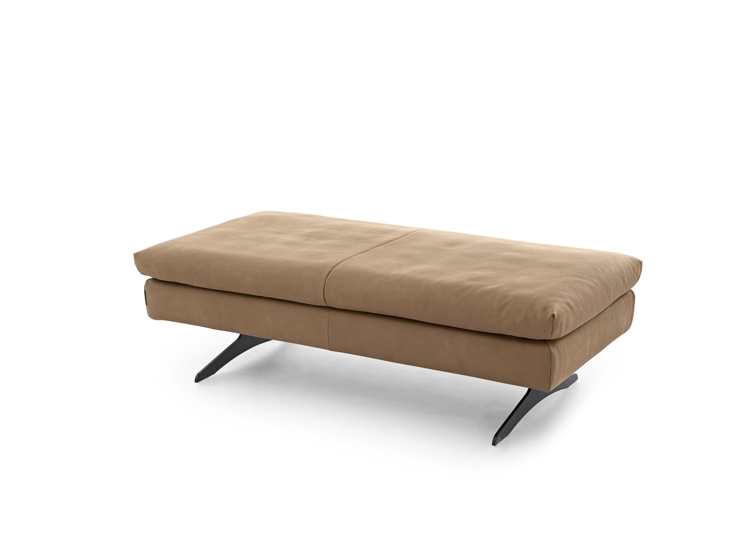 W. Schillig XL-Hocker SEVENTY 5 in Leder uni (L) / Z78 (Z78) / sand (Z7849) - Gallery 1 W. Schillig XL-Hocker SEVENTY 5 in Leder uni (L) / Z78 (Z78) / sand (Z7849)