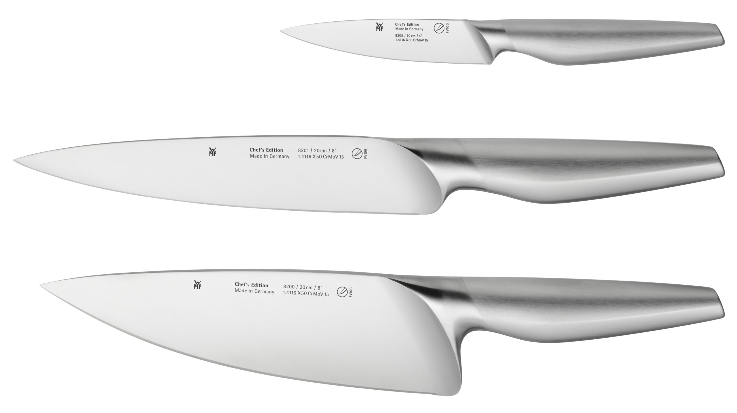 WMF Chef`s Edition Messer-Vorteils-Set*, 3-teilig in Edelstahl