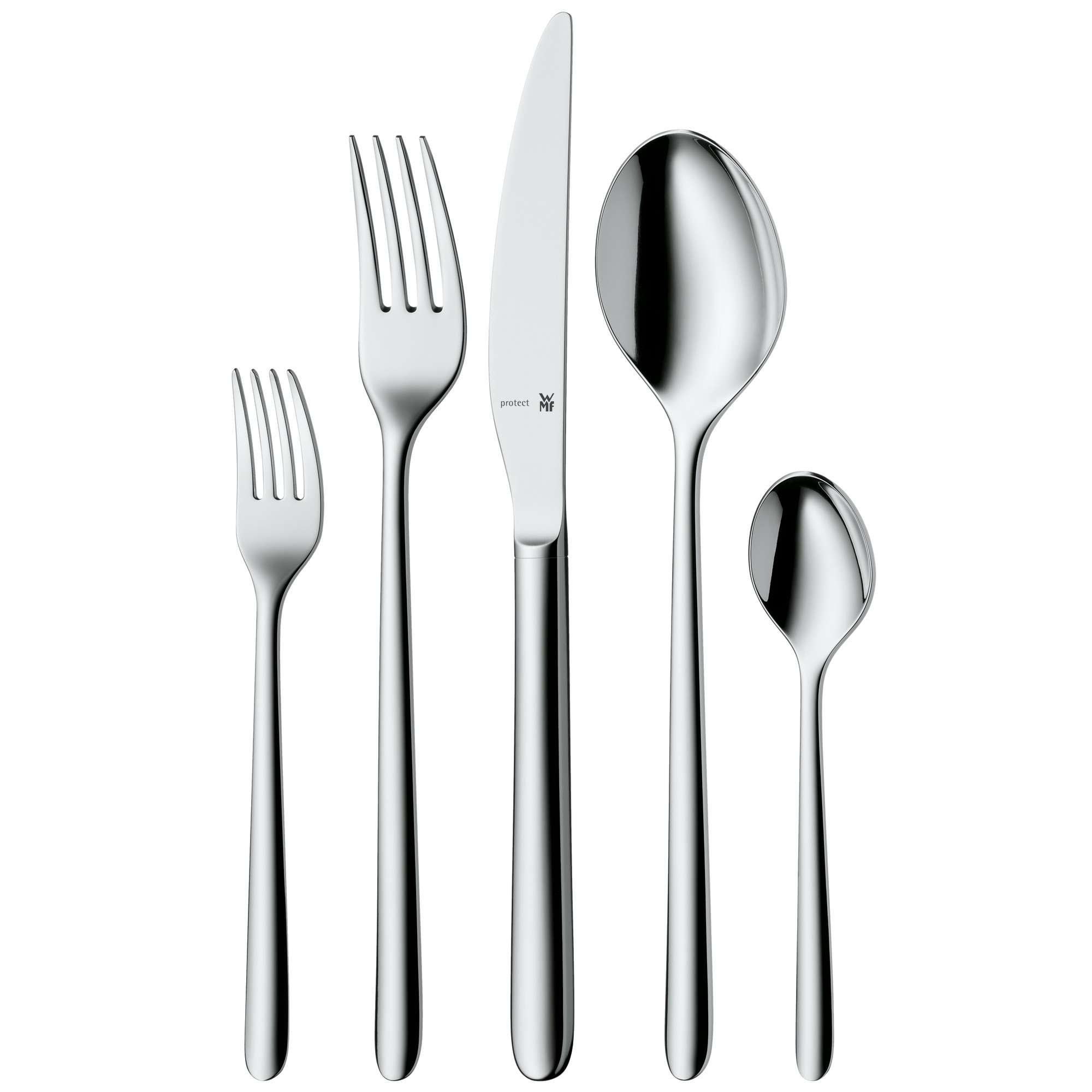 WMF Flame Plus Besteck-Set, 66-teilig in poliertem Edelstahl