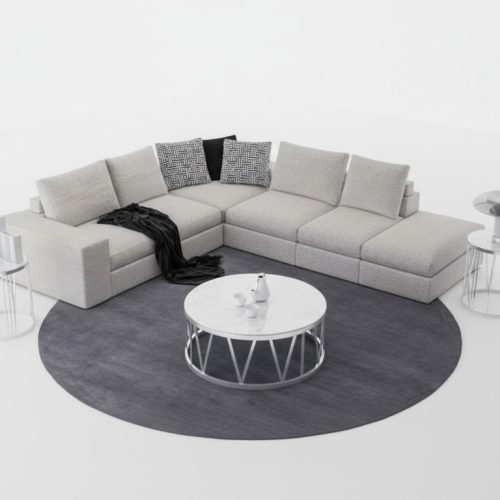 Weißes Ecksofa Polster Eckgarnitur Luxus L-Form Sofas Modern Design Weißes Ecksofa Polster Eckgarnitur Luxus L-Form Sofas Modern Design
