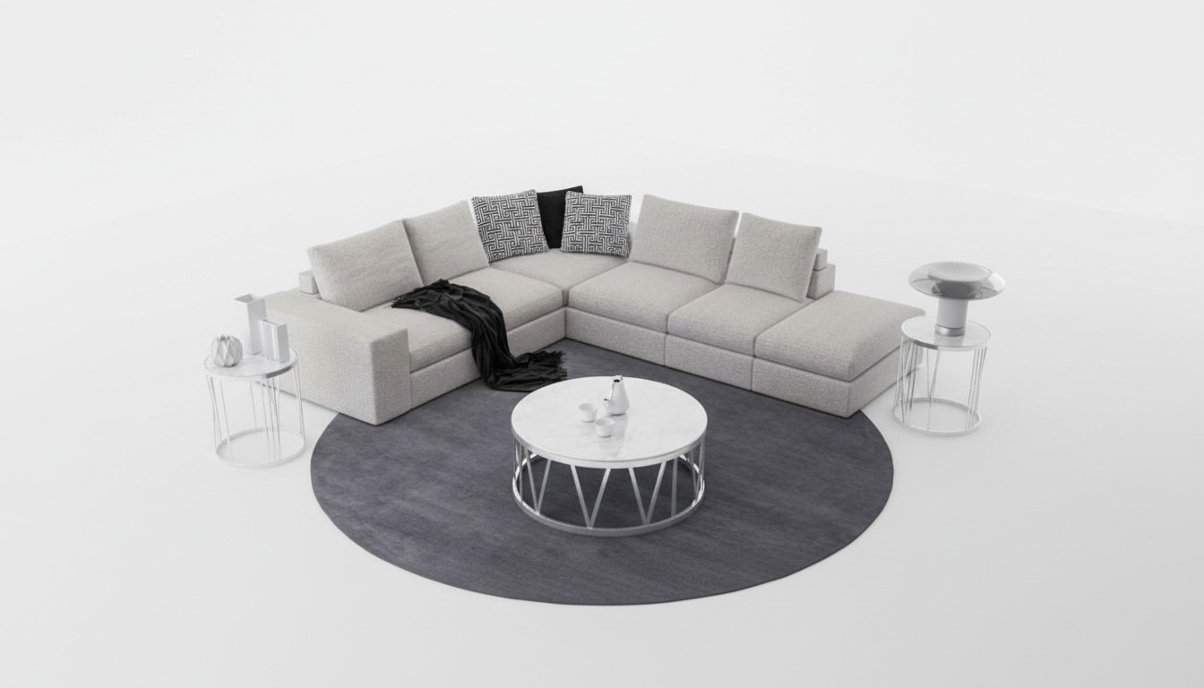 Weißes Ecksofa Polster Eckgarnitur Luxus L-Form Sofas Modern Design Weißes Ecksofa Polster Eckgarnitur Luxus L-Form Sofas Modern Design