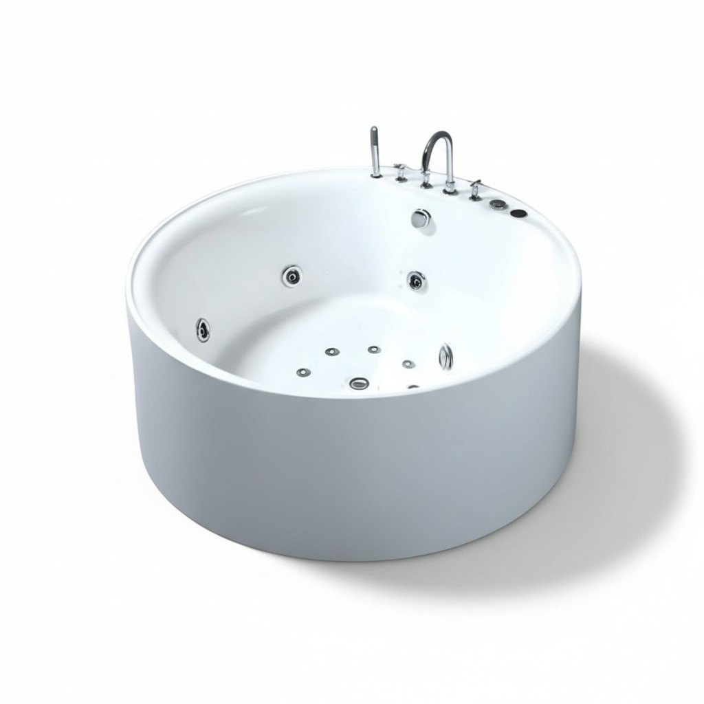 Whirlpool Blubberbad Hydromassagewanne Spa-Bad Whirlwanne 162×162 cm