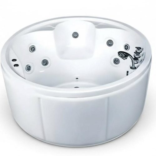 Whirlwanne Whirlpool Blubberbad Hydromassagewanne Spa-Bad Sprudelbad 150×150 cm