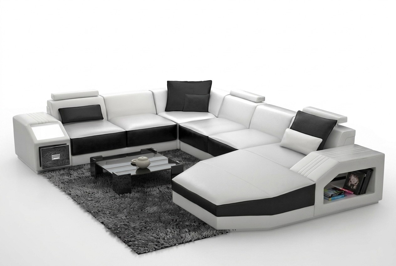 Wohnlandschaft Ecksofa Design Sofa Couch Polster Sitz Ecke U Form Weiß PHM110 Wohnlandschaft Ecksofa Design Sofa Couch Polster Sitz Ecke U Form Weiß PHM110