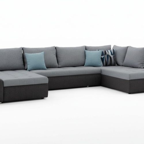 Wohnlandschaft Luxus Sofa Couch Garnitur Ecksofa Textil Couchen Sofas Möbel Neu