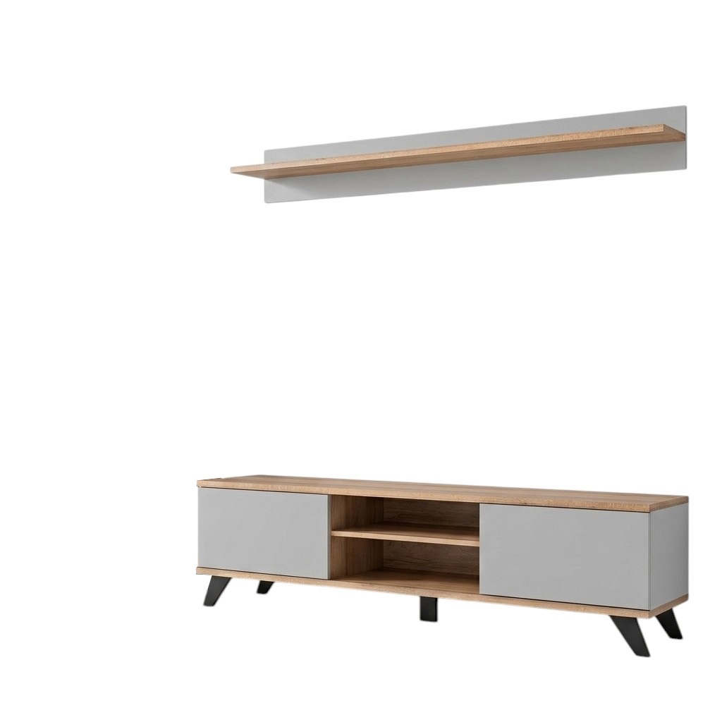 Wohnzimmer Luxus Garnitur TV-Ständer Modern Regal Möbel Holz Designer Wohnzimmer Luxus Garnitur TV-Ständer Modern Regal Möbel Holz Designer