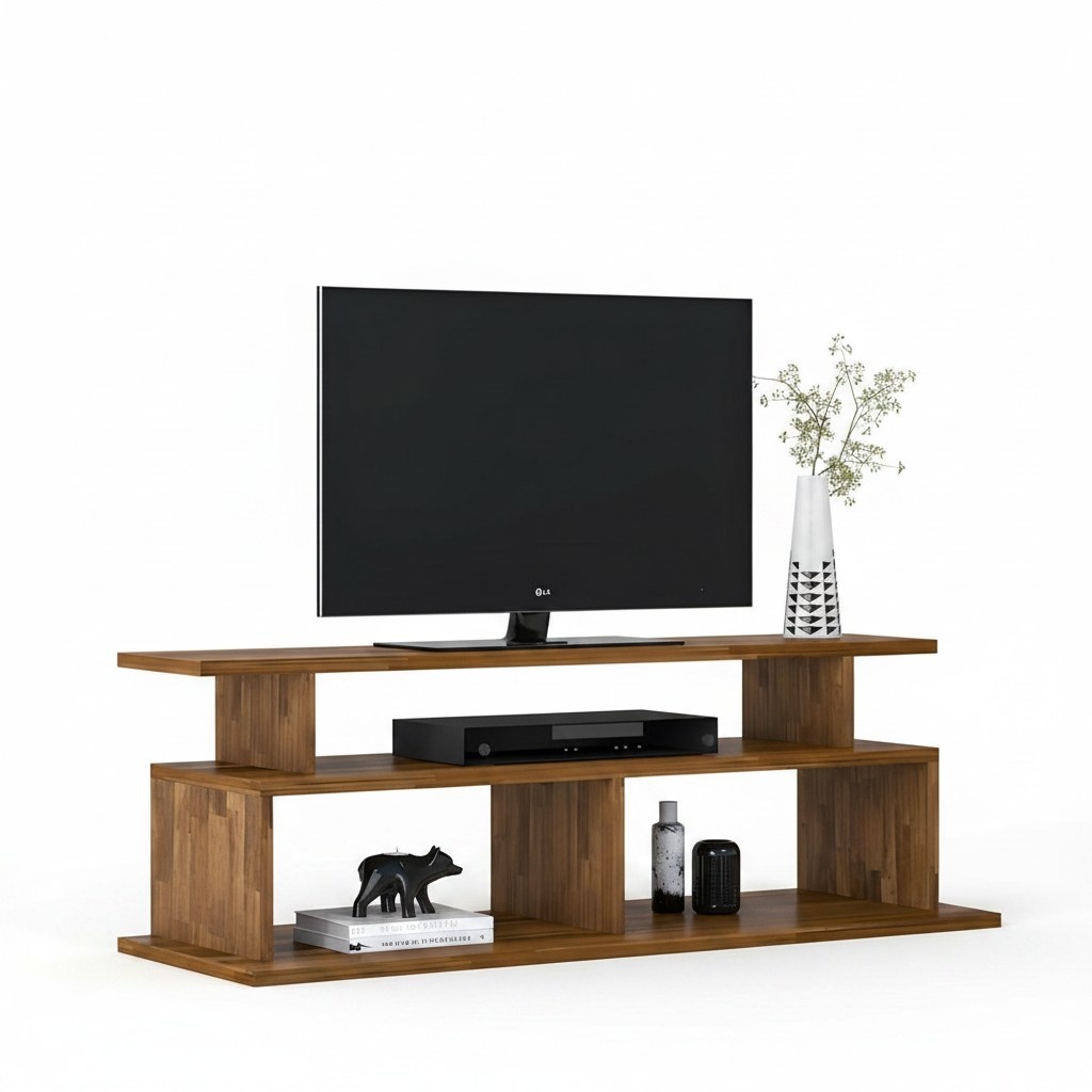 Wohnzimmer Robuster RTV Tisch Fernsehtisch Holz Sideboard Luxus Möbel