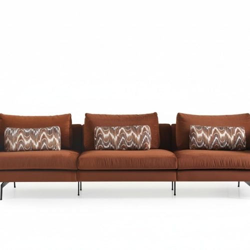 Wohnzimmer Sofa 4 Sitzer Couch Sitz Polster Couchen Design braun Wohnzimmer Sofa 4 Sitzer Couch Sitz Polster Couchen Design braun