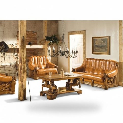 Wohnzimmer Sofagarnitur Couch Polster Sitz Deko Sofa Leder Holz 3+2+1 Set Wohnzimmer Sofagarnitur Couch Polster Sitz Deko Sofa Leder Holz 3+2+1 Set