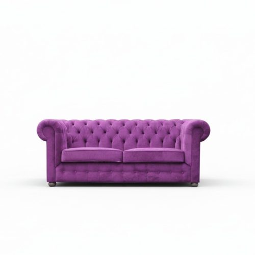 XXL Design Sofa Couch Polster 3 Sitzer Chesterfield Englische Samt Couchen