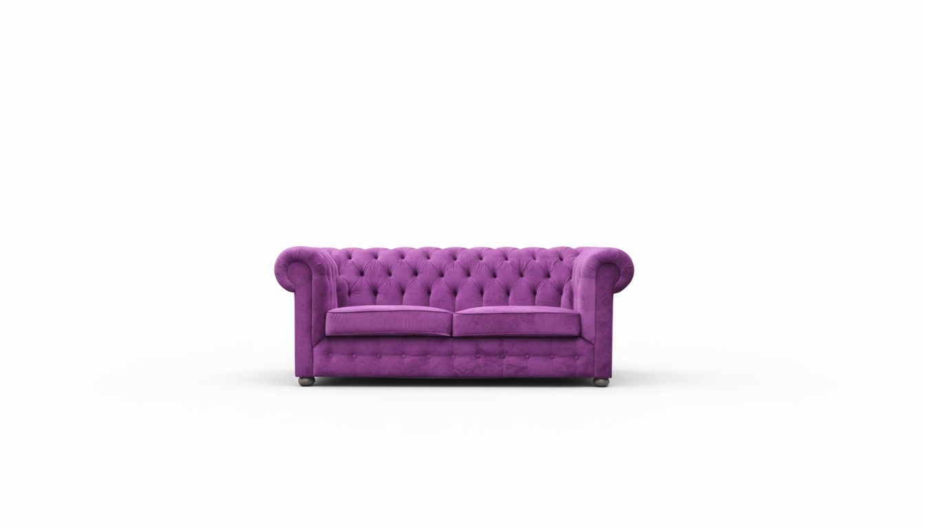 XXL Design Sofa Couch Polster 3 Sitzer Chesterfield Englische Samt Couchen