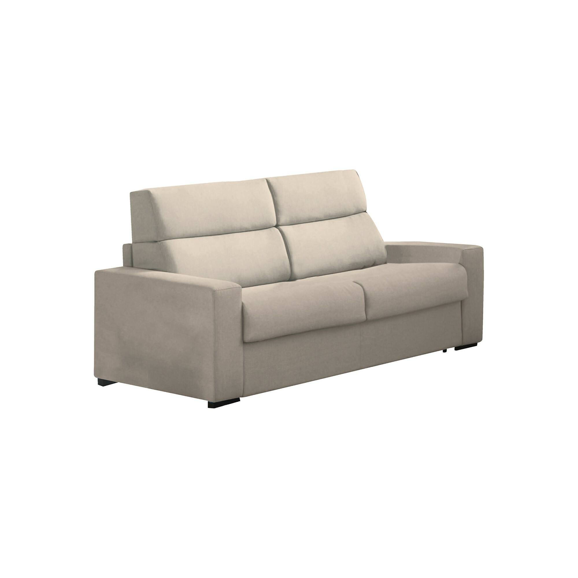 Dmora - 2-sitzer Schlafsofa Sonico, Schlafsofa Fürs Wohnzimmer, Gepolstert, Abnehmbar, 100 % Made In Italy-qualität, 200x95 H100 Cm, Taube