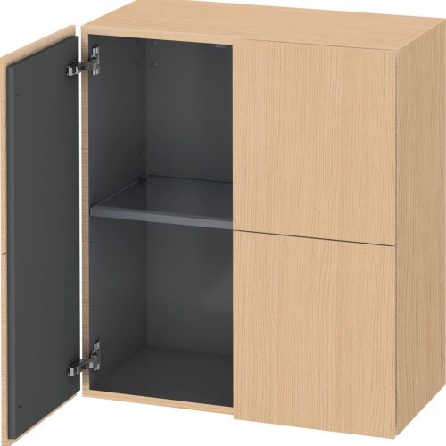 Duravit  L-cube Halbhochschrank, 2 Türen, 700x363x800mm,