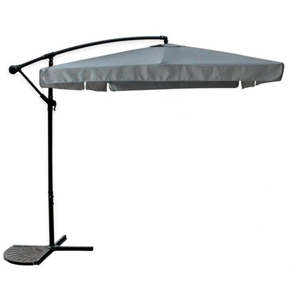 Trade Shop - Lateral Ombrellone By Giardino Protection Sole 2x3mt Impermeabile Grigle Mit Base 223212 - Trade Shop - Lateral Ombrellone By Giardino Protection Sole 2x3mt Impermeabile Grigle Mit Base 223212 -