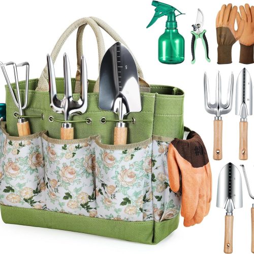 9-teiliges Gartenwerkzeug-set – Komplettes, Robustes Gartenwerkzeug-set Mit Modischer Handtasche – Langlebiges Gartenbedarfsset Für Damen 9-teiliges Gartenwerkzeug-set – Komplettes, Robustes Gartenwerkzeug-set Mit Modischer Handtasche – Langlebiges Gartenbedarfsset Für Damen