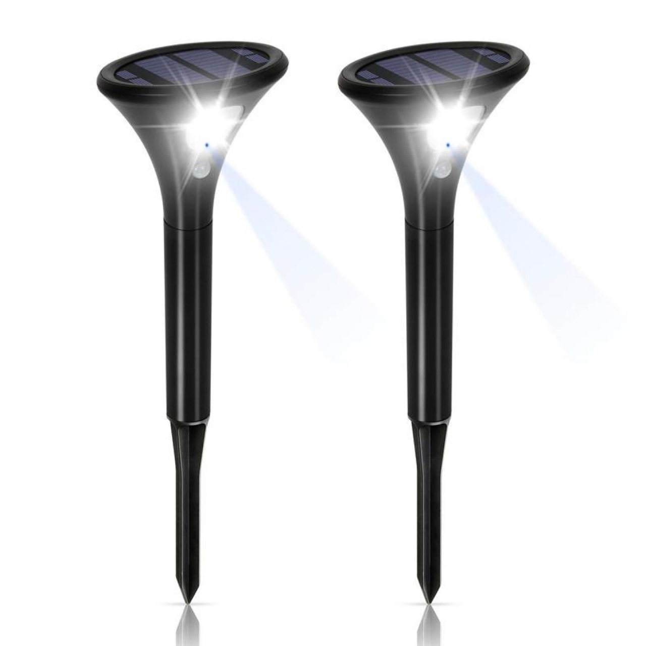 2 Stück Solarlampe 2 Modi Mit Bewegungsmelder Gartenleuchte Kaltweiß 5000k Wasserdicht Auto An/aus 2 Stück Solarlampe 2 Modi Mit Bewegungsmelder Gartenleuchte Kaltweiß 5000k Wasserdicht Auto An/aus