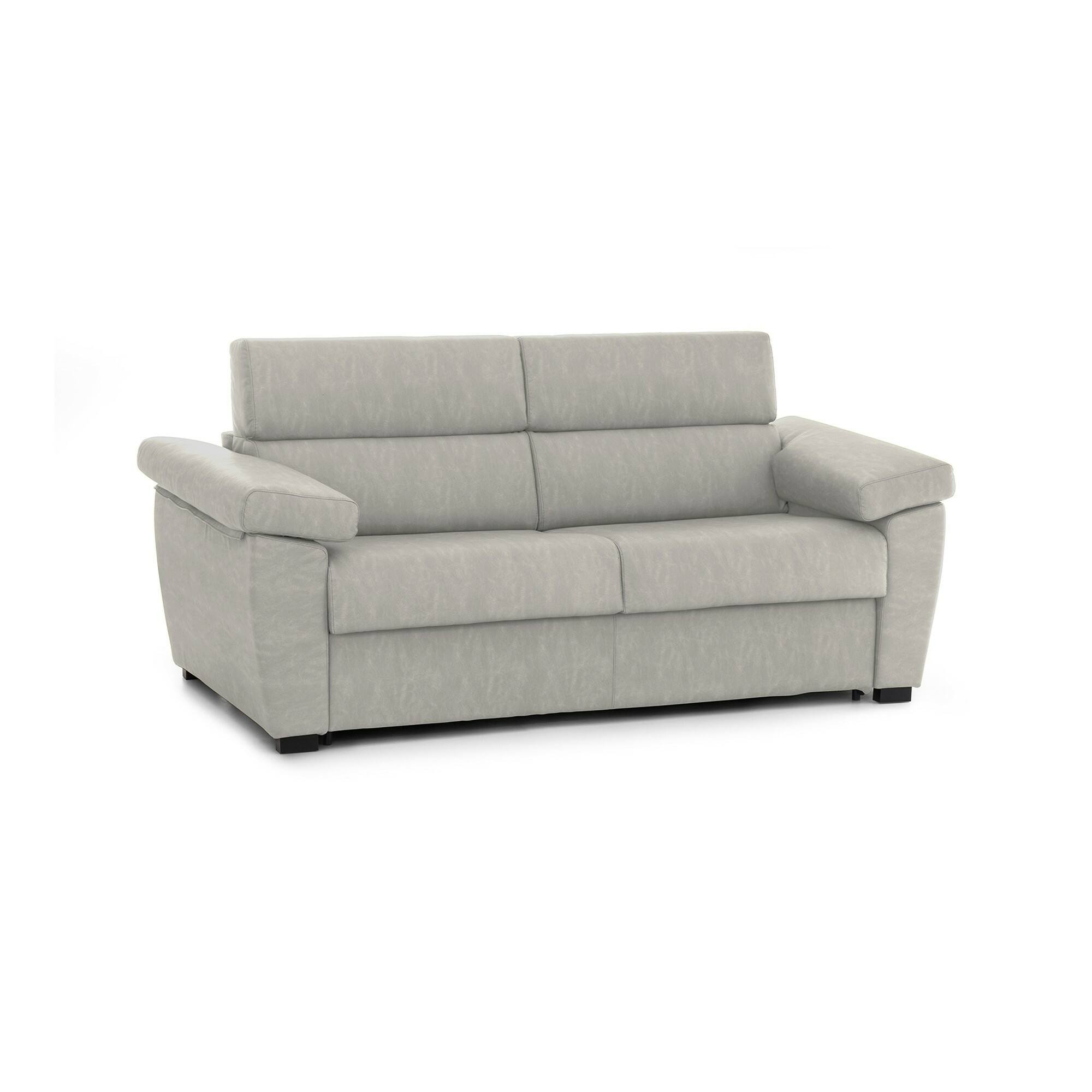 2-sitzer Schlafsofa Salorno, Schlafsofa Fürs Wohnzimmer, Gepolstert, Abnehmbar, 100 % Made In Italy-qualität, 185x95 H100 Cm, Beige - Dmora