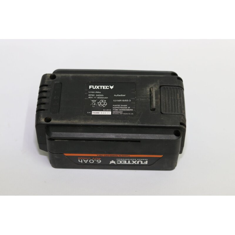 Akkureparatur - Zellentausch - Fuxtec EP60 / 101NR18/65-3 - 40 Volt Li-Ion Akku