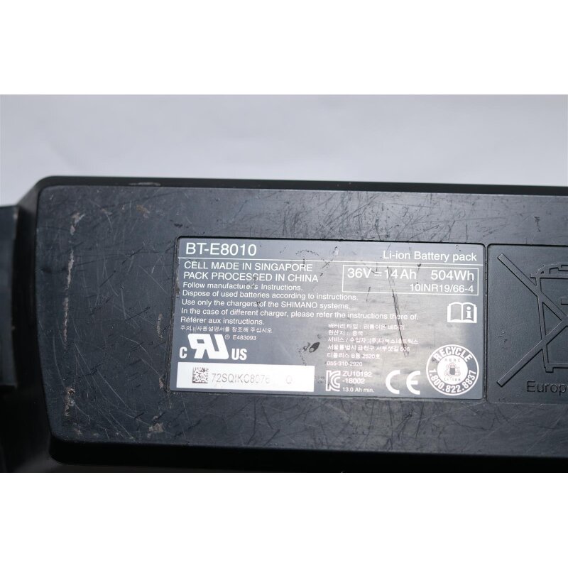Akkureparatur - Zellentausch - SHIMANO BT-E8010 / BT-E8020 - 36 Volt Li-Ion Akku 13600mAh / 489,60Wh - Li-Ion Akkureparatur - Zellentausch - SHIMANO BT-E8010 / BT-E8020 - 36 Volt Li-Ion Akku 13600mAh / 489,60Wh - Li-Ion