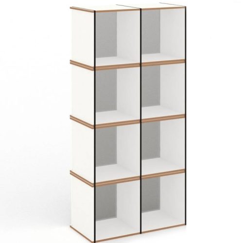 Aktenpack Regal MDF beschichtet weiß 01