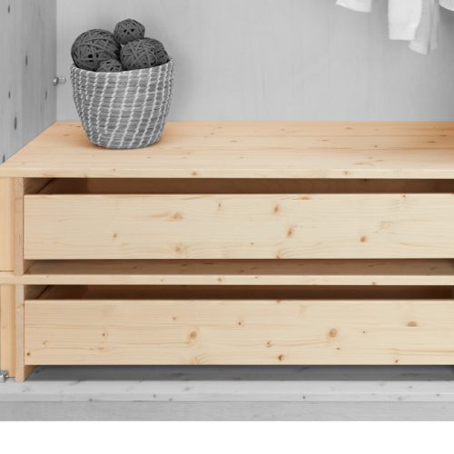 AlpenZirbe Kleiderschrank – Innenschublade AlpenZirbe Kleiderschrank – Innenschublade