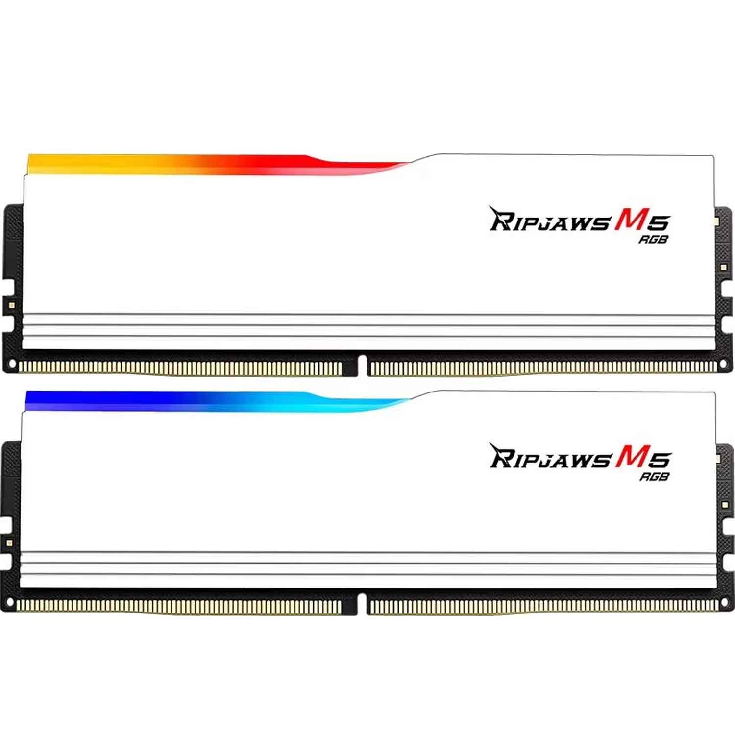 G.Skill Ripjaws M5 RGB 64GB DDR5-5200 CL40 Arbeitsspeicher weiß