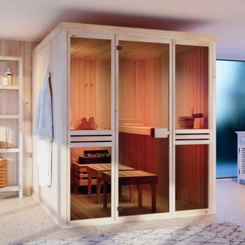 B-Ware FinnTherm Innensauna Karina – B 175 x T 194 x H 199 cm
