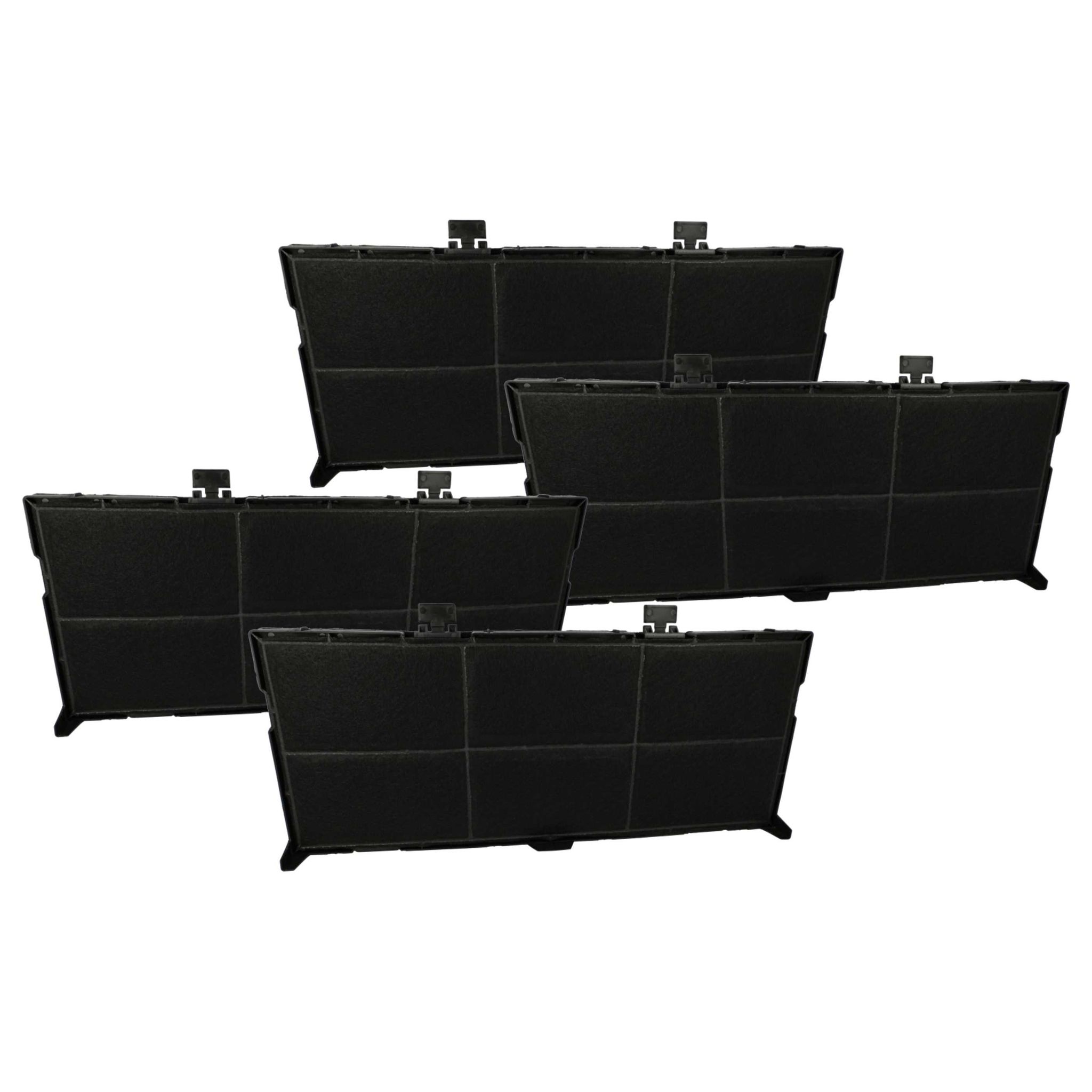 Vhbw 4x Aktivkohlefilter Ersatz Für Siemens 11008216  As-azkf1255, Lz45650, 11025806, Lz45610, Lz46800, 8720094255699 Für Dunstabzugshaube