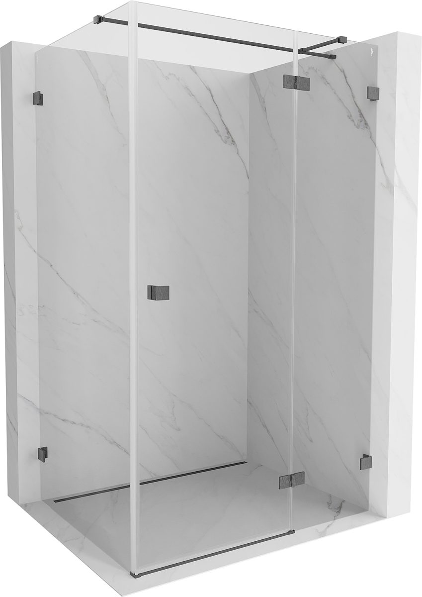 Mexen Lunar T Rechte Duschkabine 90 X 110 Cm, Transparent, Gebürstetes Gun Grau - 834t-090-110-66-00-p Mexen Lunar T Rechte Duschkabine 90 X 110 Cm, Transparent, Gebürstetes Gun Grau - 834t-090-110-66-00-p