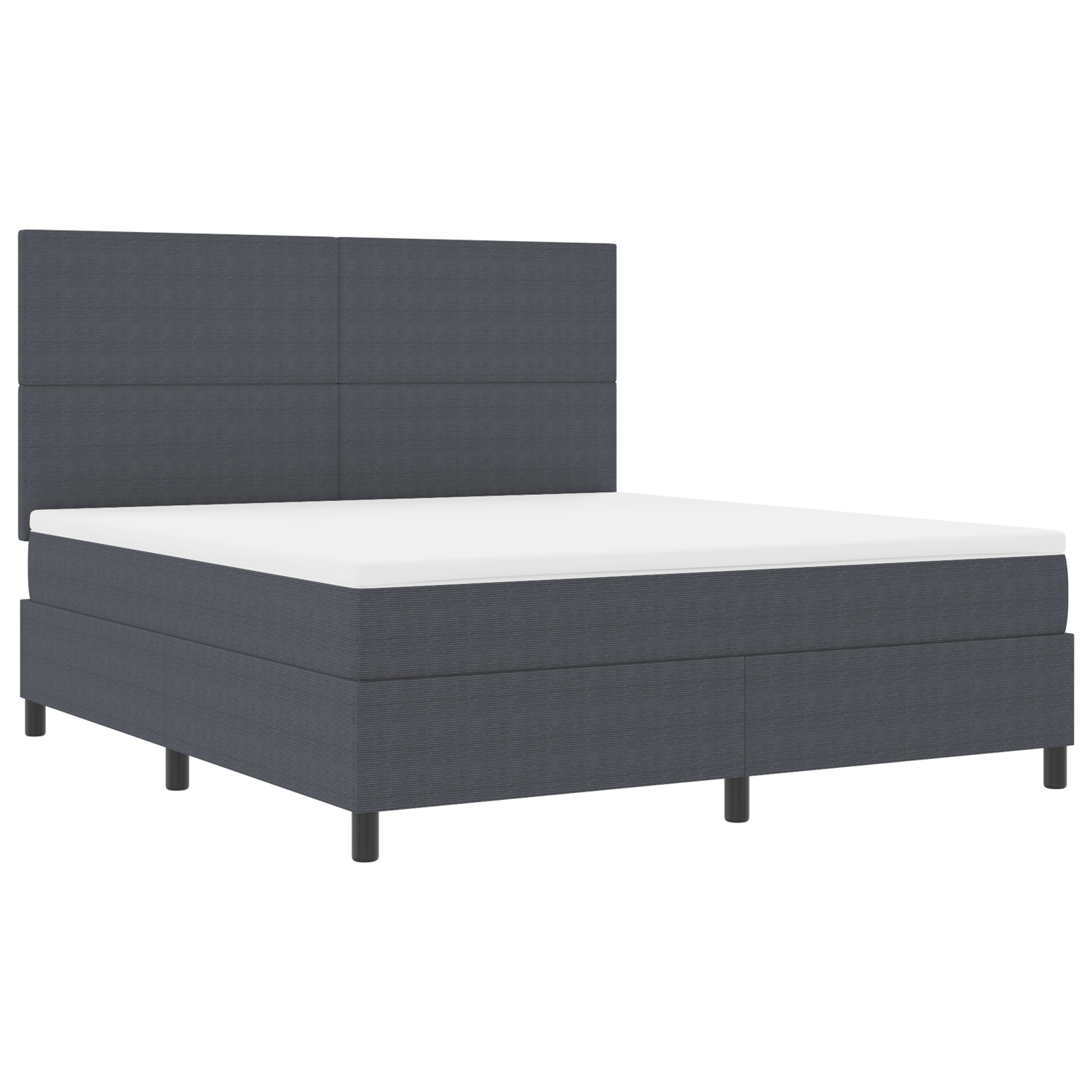 Boxspringbett Mit Matratze Dunkelgrau Super King Cordstoff Vidaxl Boxspringbett Mit Matratze Dunkelgrau Super King Cordstoff Vidaxl