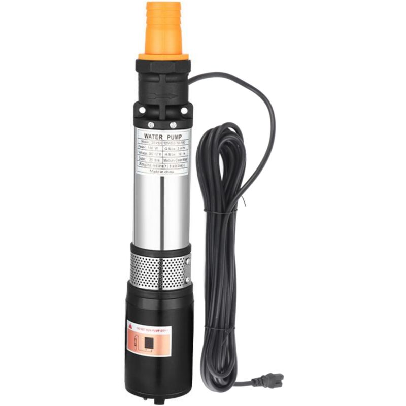 Aiperq Jeffergarden 12v Dc Solarwasserpumpe, Kupferdrahtmotor, Hochleistungs-edelstahl-tauchpumpe Für Brunnen, 180w, Für Haushalt, Industrie Und Landwirtschaft